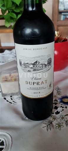Bordéus Château Duprat 2018