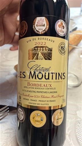 Bordeaux Château Les Moutins 2022