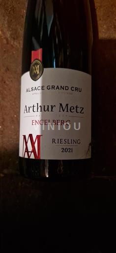Vin Blanc sec Engelberg Arthur Metz 2021 France Alsace Alsace Grand Cru AOC Grand Cru