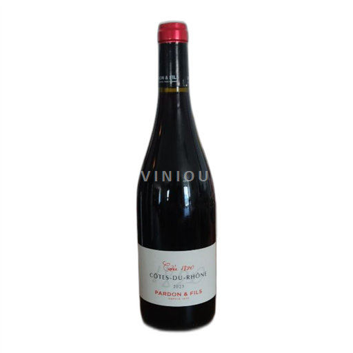 Vin Rouge sec Cuvée 1820 Pardon & Fils 2023 France Vallée du Rhône Côtes-du-rhône AOC