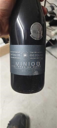 Vin Rouge sec Château Bezouce 2017 France Vallée du Rhône Costières-de-nîmes AOC