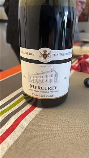 Burgundsko Mercurey Domaine Des Chaumellottes Saint Vincent 2023