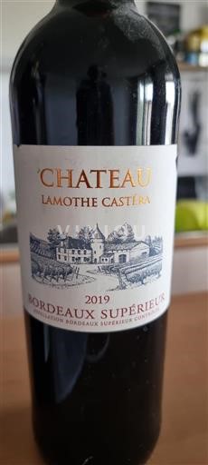 Bordeaux Bordeaux supérieur Château Lamothe Castéra 2019