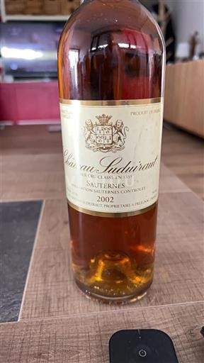 Burdeos Sauternes Premier Cru Château Suduiraut 2002