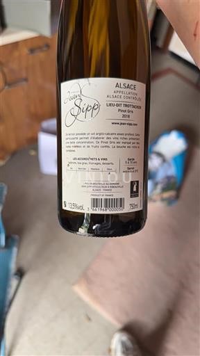 Alsace Jean Sipp Lieu-dit Trottacker 2018
