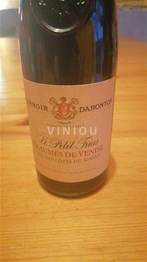 Rhônedalen Beaumes de Venise Terroir Daronton Le Petit Trias Icke årgångsbetecknad