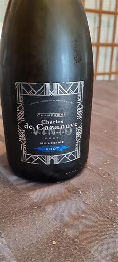 Champanhe Charles De Cazanove Tradition Père & Fils 2007