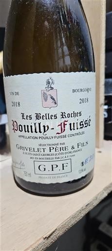 Bourgogne Pouilly-fuissé Grivelet Père & Fils Les Belles Roches 2018