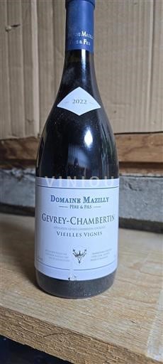 Borgogna Gevrey-Chambertin Domaine Mazilly Père & Fils Vieilles Vignes 2022