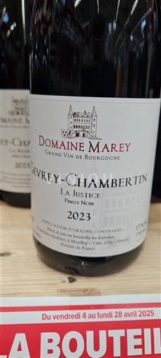 Burgundy Gevrey-Chambertin Domaine Marey La Justice 2023