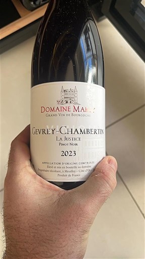 Burgund Gevrey-chambertin Domaine Marey La Justice 2023