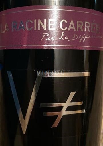 Vin Rouge sec La Racine Carrée SCEA La Différence 2019 France Roussillon Côtes du Roussillon Villages AOC