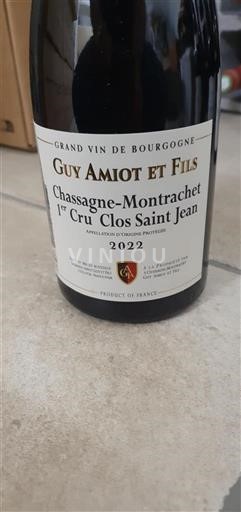Burgund Chassagne-Montrachet Premier Cru Guy Amiot Et Fils Clos Saint Jean 2022