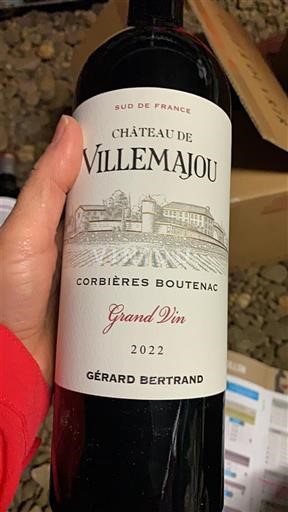 Languedoc Corbières-boutenac Domaine Villemajou Grand Vin 2022