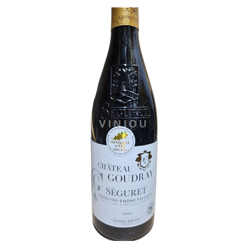 Rhônen laakso Côtes-du-rhône-villages Château Goudray Séguret 2022