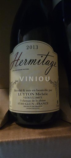 Rhône Valley Hermitage Luyton Michèle 2013