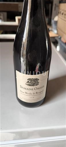 Valle della Loira Saint-Nicolas-De-Bourgueil Domaine Obligis 2018