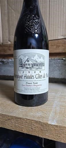 Bourgogne Hautes Côtes de Nuits Simon Paul & Colette Les Dames Huguette 2020
