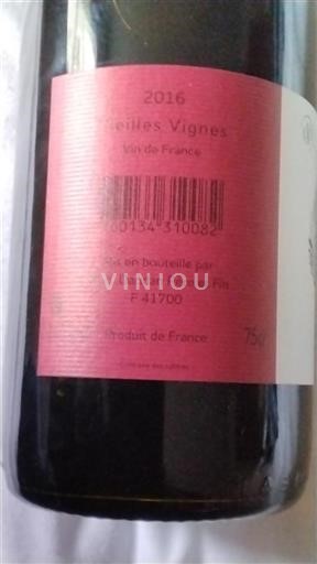 Thung lũng sông Loire Không được chỉ định Domaine Daridan Vieilles Vignes 2016