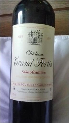 Bordeaux Saint-Émilion Château Grand Fortin 2015