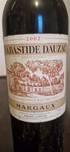 Bordeaux Margaux La Bastide Dauzac 2002