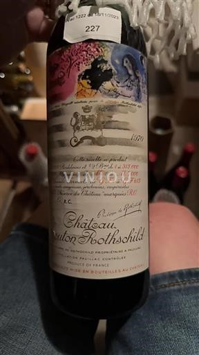 Bordeaux Pauillac Grand Cru Château Mouton Rothschild 1970