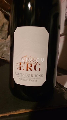 Vine Rouge sec Vieilles Vignes Villa Erg 2023 Frankrig Rhône-dalen Côtes-du-Rhône AOC