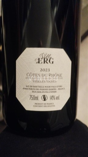 Rhônetal Côtes du Rhône Villa Erg Vieilles Vignes 2023