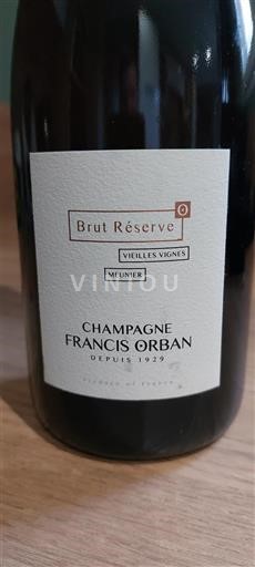 Champaña Champán Francis Orban Brut Réserve Sin añada