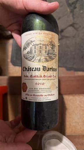 Bordéus Saint-Émilion Grand Cru Château Darius 2010