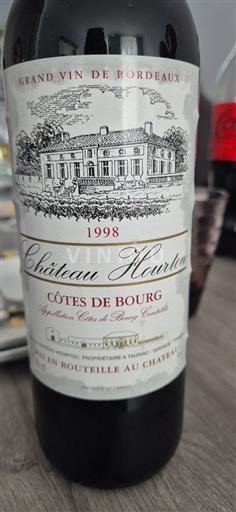 Bordeaux Côtes-de-bourg Château Hourtou 1998