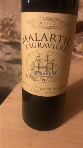 Bordeaux Pessac-Léognan Grand Cru Château Malartic Lagravière 2010