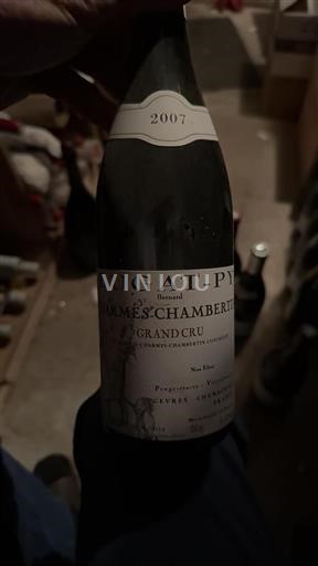Vin Rouge sec Dugat-Py 2007 France Bourgogne Charmes-chambertin AOC Grand Cru