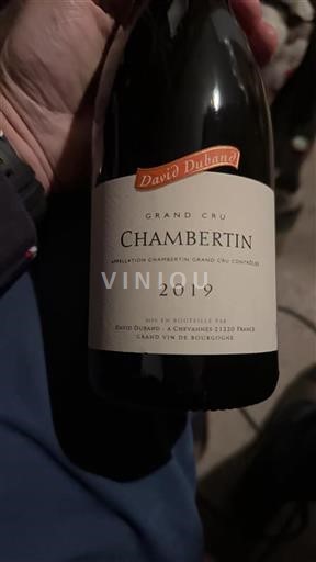 Burgundy Chambertin Grand Cru David Duband 2019