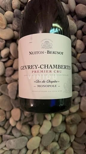 Burgundy Gevrey-Chambertin Premier Cru Nuitonbeaunoy Clos du Chapitre 2018