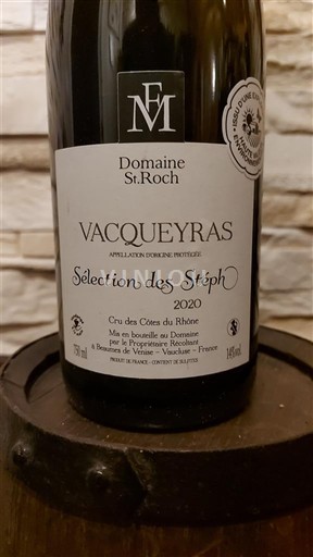 Rhônetal Vacqueyras Domaine St. Roch Sélection des Stéph 2020