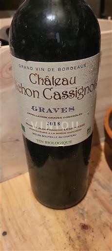 Bordeaux Graves Château Pichon Cassignols 2018