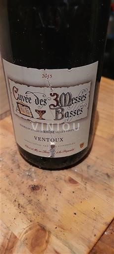 Rhône-dalen Ventoux Cuvée Des 3 Messes Basses 2015