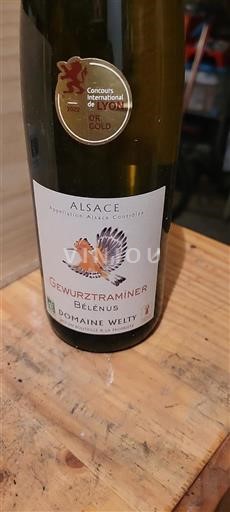 Alsace Gewurztraminer Domaine Welty Bélénus Non-Vintage
