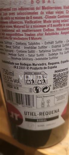 Cộng đồng Valencia Utiel-Requena Bodegas Murviedro Bobal 2020