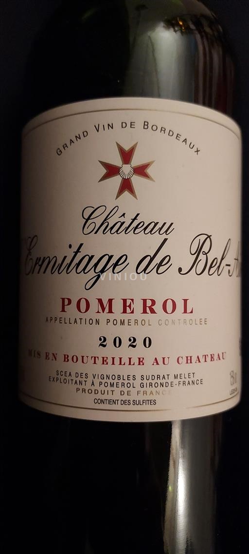 Bordeaux Pomerol Château Ermitage De Belair 2020