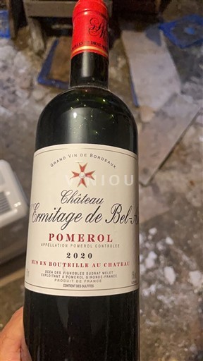 Bordeaux Pomerol Château Ermitage De Belair 2020