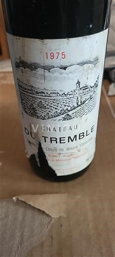 Bordéus Côtes-de-bourg Château Tremble 1975