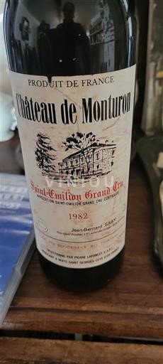 Burdeos Saint-Émilion Grand Cru Château Monturon 1982