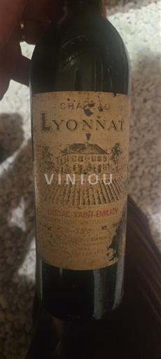 Bordeaux Lussac-saint-émilion Château Lyonnat 1997