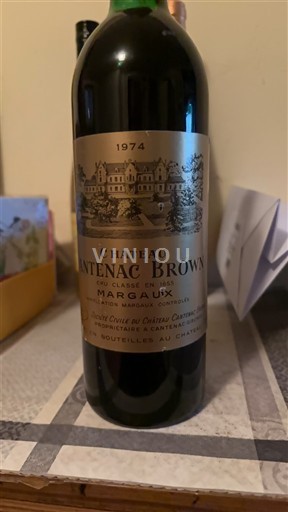 Burdeos Margaux Grand Cru Château Cantenac Brown 1974