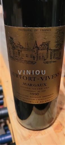 Bordeaux Margaux Grand Cru Château Durfortvivens 1990