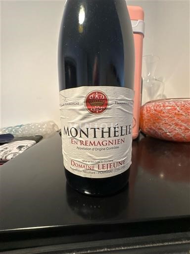 Burgundy Monthélie Domaine Lejeune En Remagnien 2016