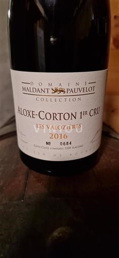 Bourgondië Aloxe-Corton Premier Cru Domaine Maldant Pauvelot Les Valozières 2016