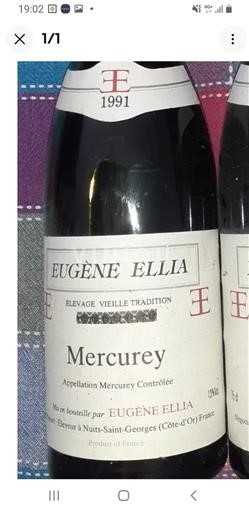 Bourgogne Mercurey Eugène Elia Vieille Tradition 1991